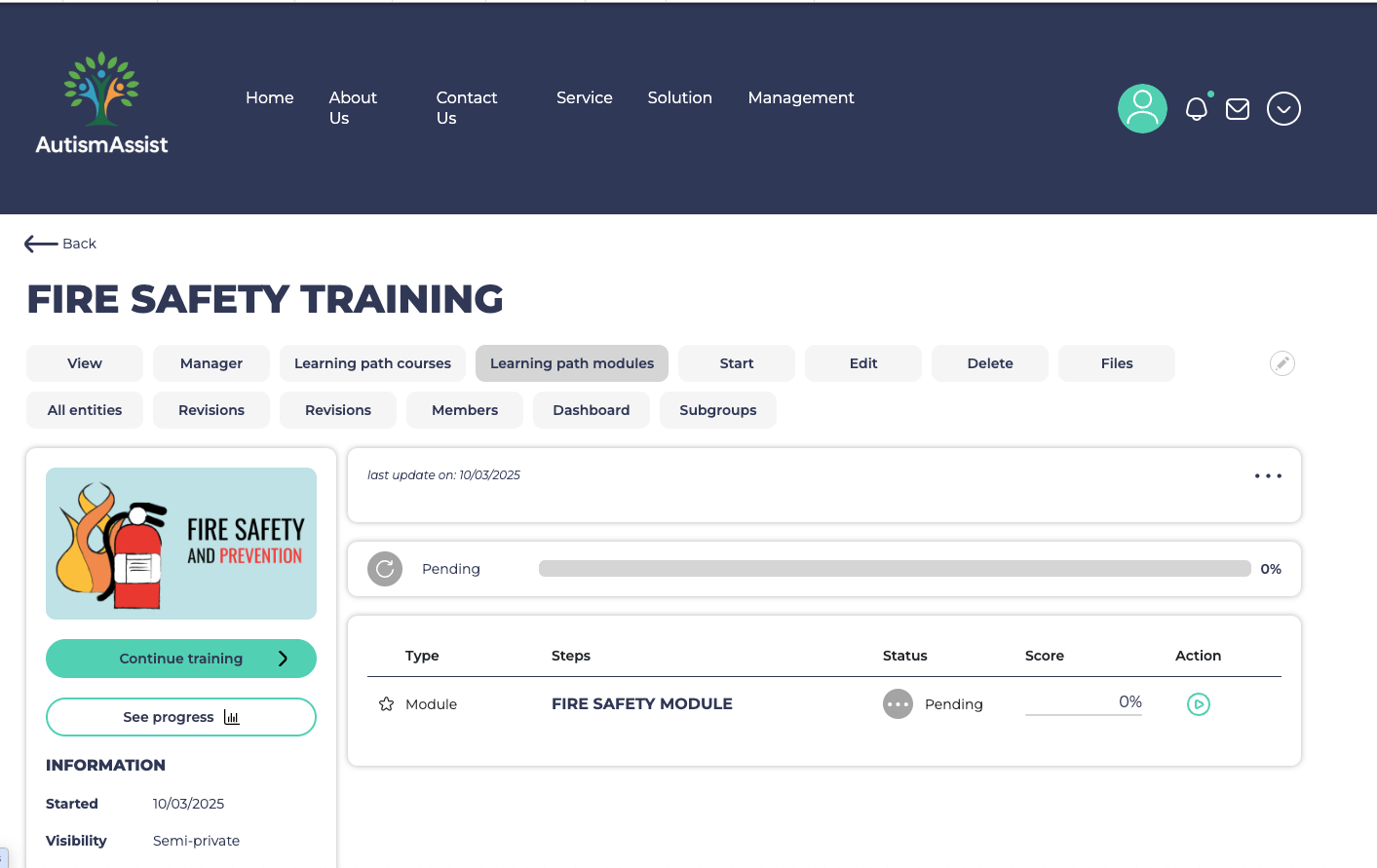 Fire Safety Training Platform